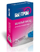 Быстрой Штукатурка цементная ШЦ-белый фасад, 25 кг
